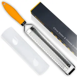 Heavy Duty Cheese Grater & Vegetable Grater - Parmesan Cheese Lemon, Garlic, Nutmeg, Chocolate, Fruits, Vegetables, Ginger Grater - Cheese Shredder & Stainless Steel Grater