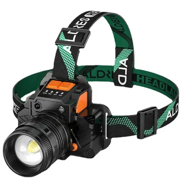Unisex Functional LED Headlamp with Motion Sensor, Adjustable Elastic Band, 3 Lighting Modes (High-Low-Strobe), Waterproof for Camping/Hiking, Emergency Outdoor Use