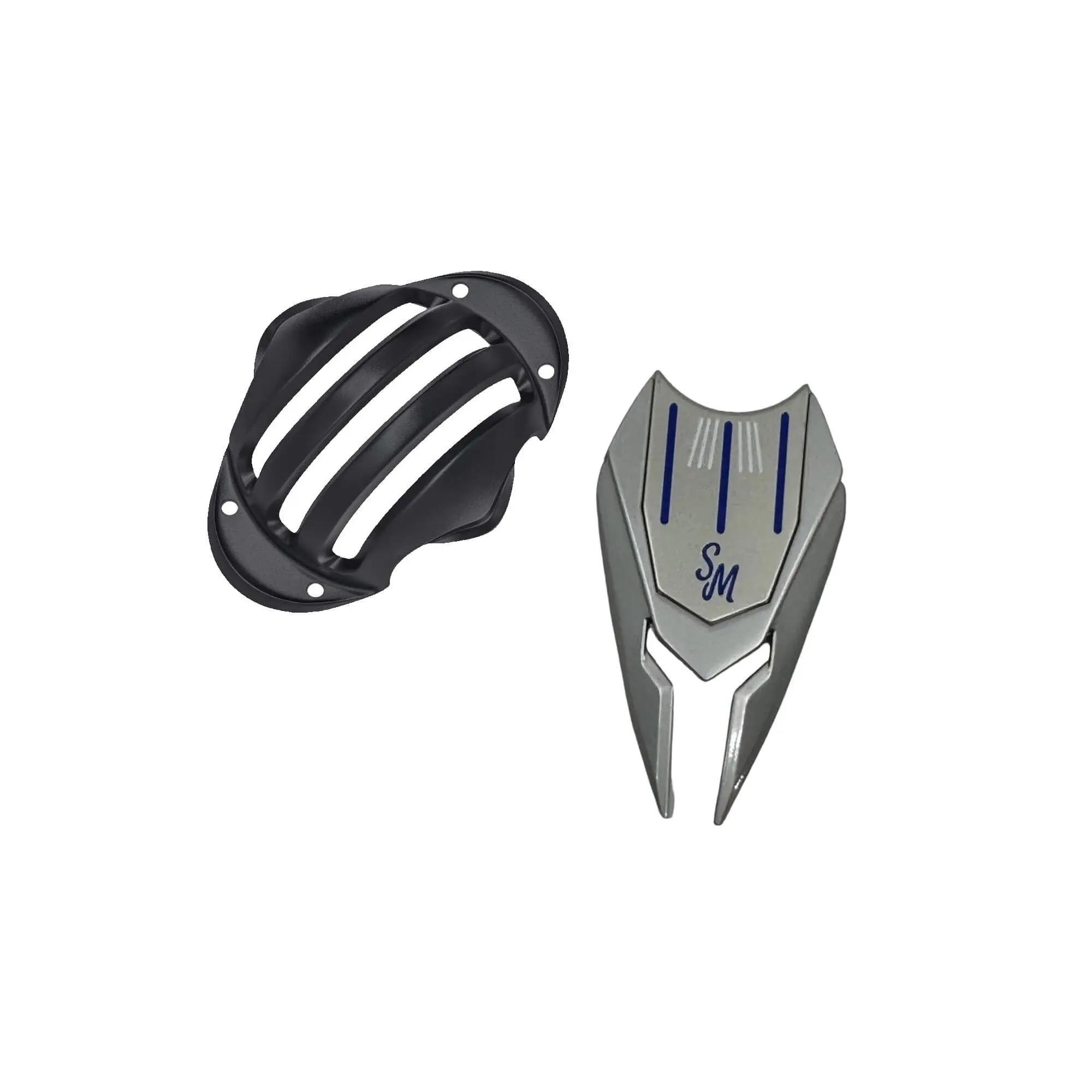 Swing Minder PuttPal 2-in-1 Divot Repair Tool | Magnetic Tri-Line Ball Marker & Alignment Stencil Included