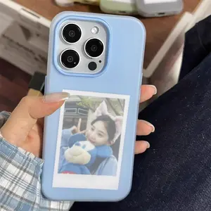 Phone Cases for 3-in-1 Dual-Layer Case for iPhone 17 16 15 14 13 12 Pro Max  plus Light Blue Fashion Jelly Colored Inner Shell with Soft Frosted Coating Shockproof Slim Protective Cover Anti-drop Phone Case for iphone 17 Pro Max