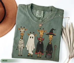 Comfort Colors® Giraffe Halloween Shirt Funny Giraffe Boo Tee