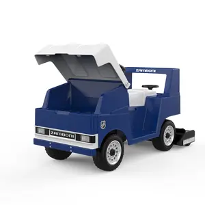 Kool Karz Zamboni Dual Motors Power Riding Toy with LED Lights, NHL Team Logo, Trunk Storage, EVA Tires, Music & Zamboni Noise - Electric Ride On Toy for Kids 3-8 - Perfect for Hockey Fans
