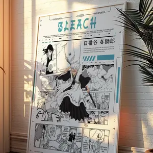 Bleach Manga Poster - Toshiro Hitsugaya Poster - Bleach Toshiro Poster - Bleach Manga Panels - Manga Wall Art - Anime Poster