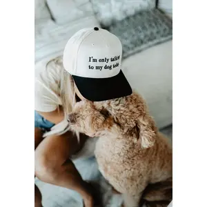 I'm Only Talking To My Dog Today Vintage Hat