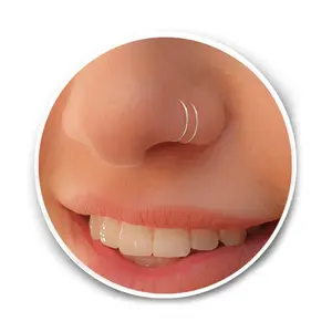 Thin Tiny 20 Gauge 7mm- 925 Sterling Silver Spiral Nose Piercing Jewelry For Women - Gift Ready