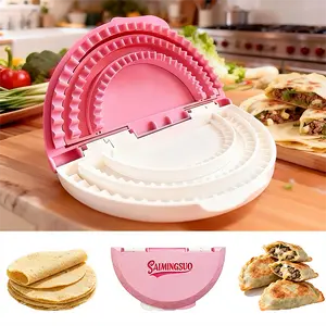 1Pack Tortilla Sealer, Flour Tortilla Crimper | DIY Make Sealed Tacos, Quesadillas, Burritos & More | Tortilla Press for Party | BPA-Free, Dishwasher Safe, Tortilla Press Maker