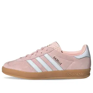 ADIDAS Women's Gazelle Indoor Sports Sneakers, Pink White Colorway, Style Code IH5484