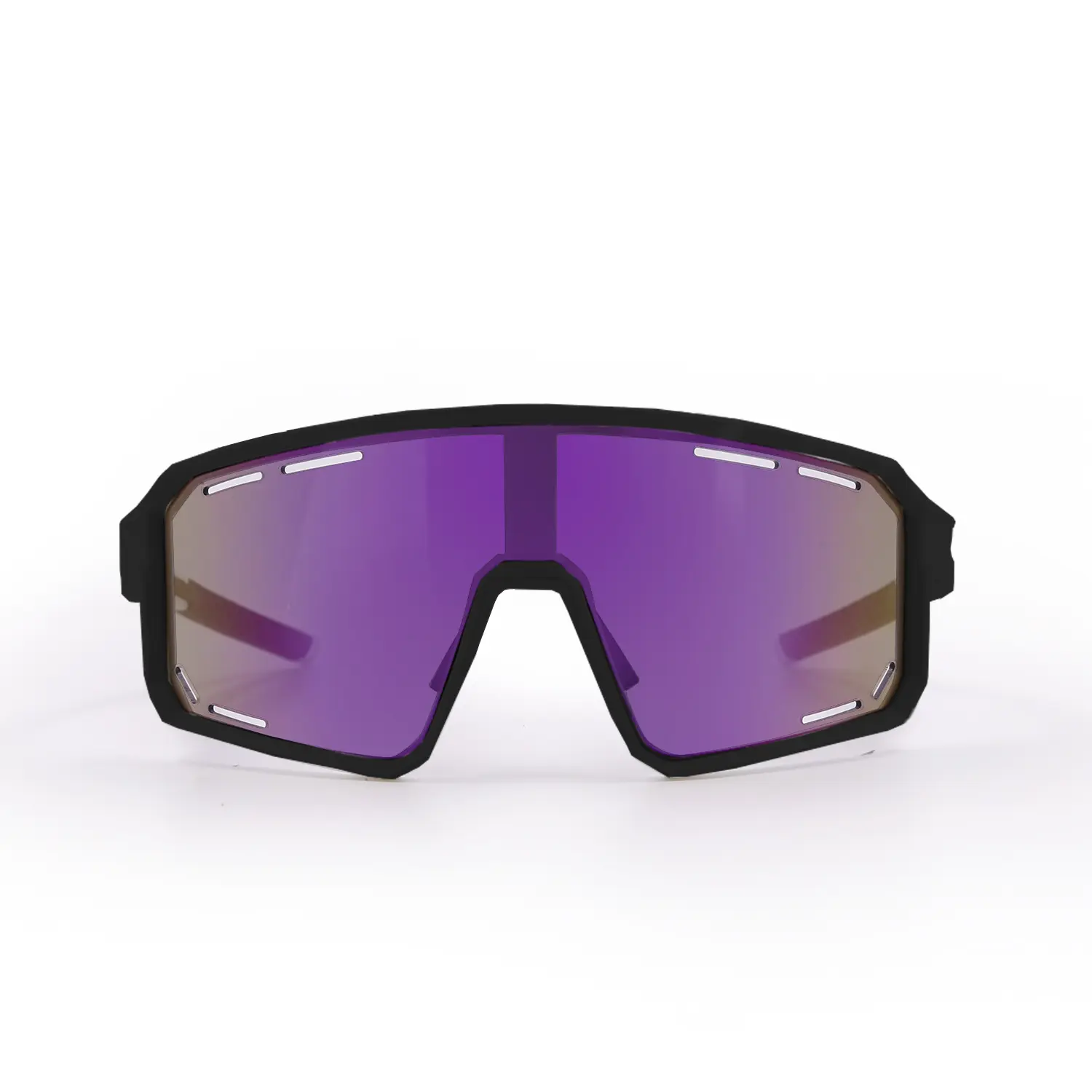 Sport Sunglasses with Vented Lenses, Grilamid TR-90 Frame, Anti-Fog Aggressive TR-90 Material Sports Frame Sunglasses with Strap main image 2