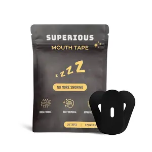 Superious Mouth Tape for Sleeping – 30 Pcs Breathable Sleep Tape with Hole, Anti Snoring Solution for Women & Men- New & Improve design- For Universal Use Also