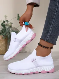 New Summer Breathable Mesh Casual Trainer Slip-On Shoes for Women Comfortable Walking Sneakers