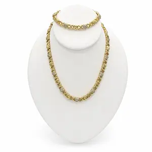 S27 Heart Jewelry Set - Gold Plated 14k