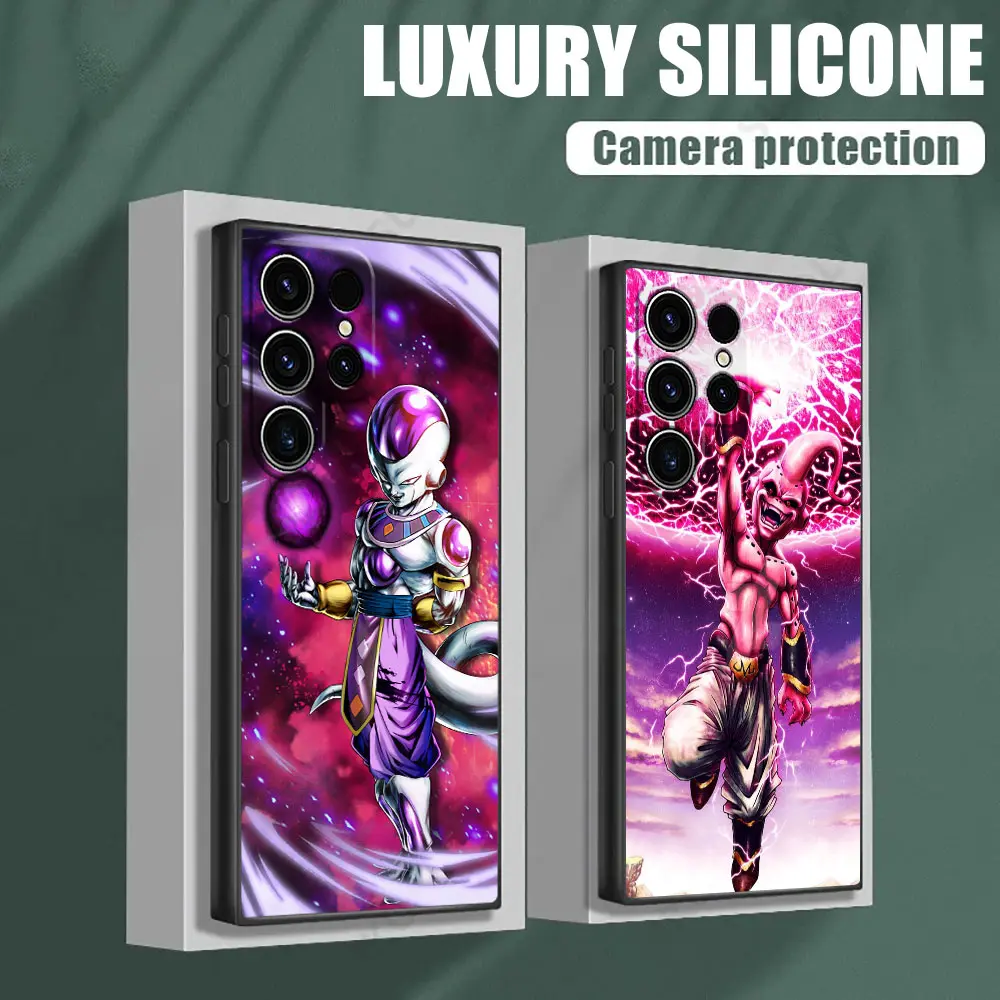 Customized Silicone-TPU Anime Dragon Ball Frieza Majin Buu Phone Case with Camera Protection, Galaxy Series Mobile Accessory for Samsung S26, S26 Plus, S25, S25 FE, S24, S23, S22 Ultra 5G, S21 FE, S20 Smartphones (Ideal for Anime Fans), Cellphone