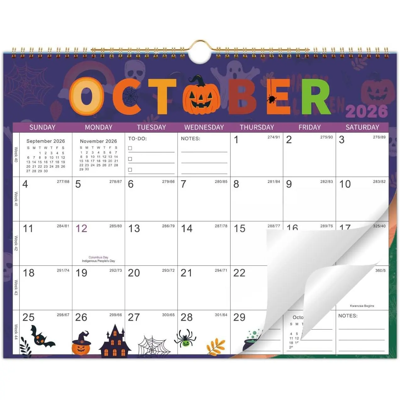 2026-2027 Wall Calendar - Wall Calendar 2026-2027, 24-Month Calendar, Jan. 2026 - Dec. 2027, 14.8" x 11.4", 2 Year Calendar, Thick Paper - 12 Themes