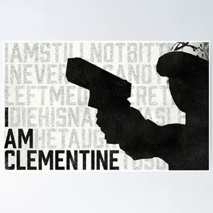TWDG I Am Clementine Home Decor - Telltale Games Wall Decor, Medium Print, 200 Years Color & 400 Years Black-And-White, Graphic Design, Unframed