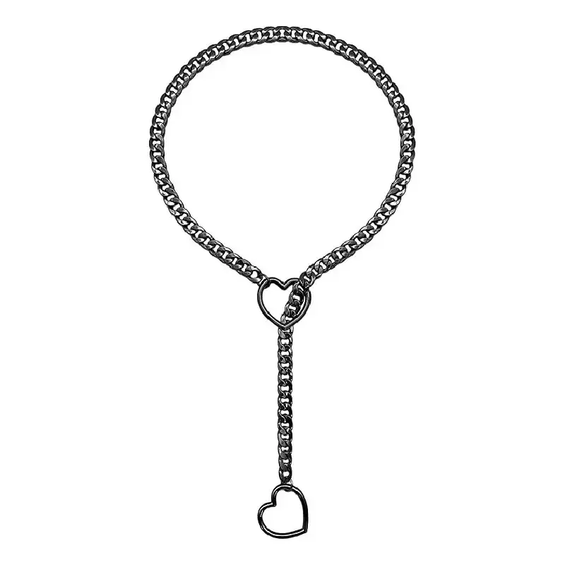 Gun black hollowed out heart shaped desi