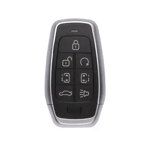 Autel MaxiIM IKEY IKEYAT7TPRS 7-Button Universal Programmable Smart Car Key Replacement, Remote Fob with Remote Start, Left Door Control, Right Door Control