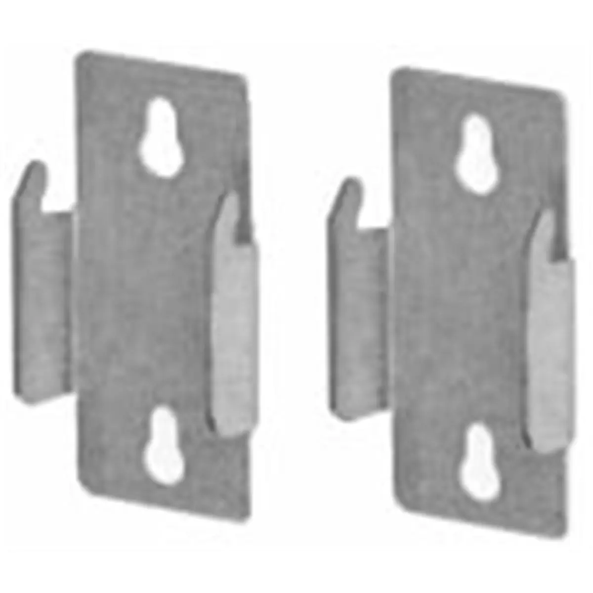 Kenney Mfg Modern Double Curtain Rod Brackets, Supports 2 Rods for Layered Window Treatments, Pack of 12, Mounting Hardware Included, Curtain Rod Holders