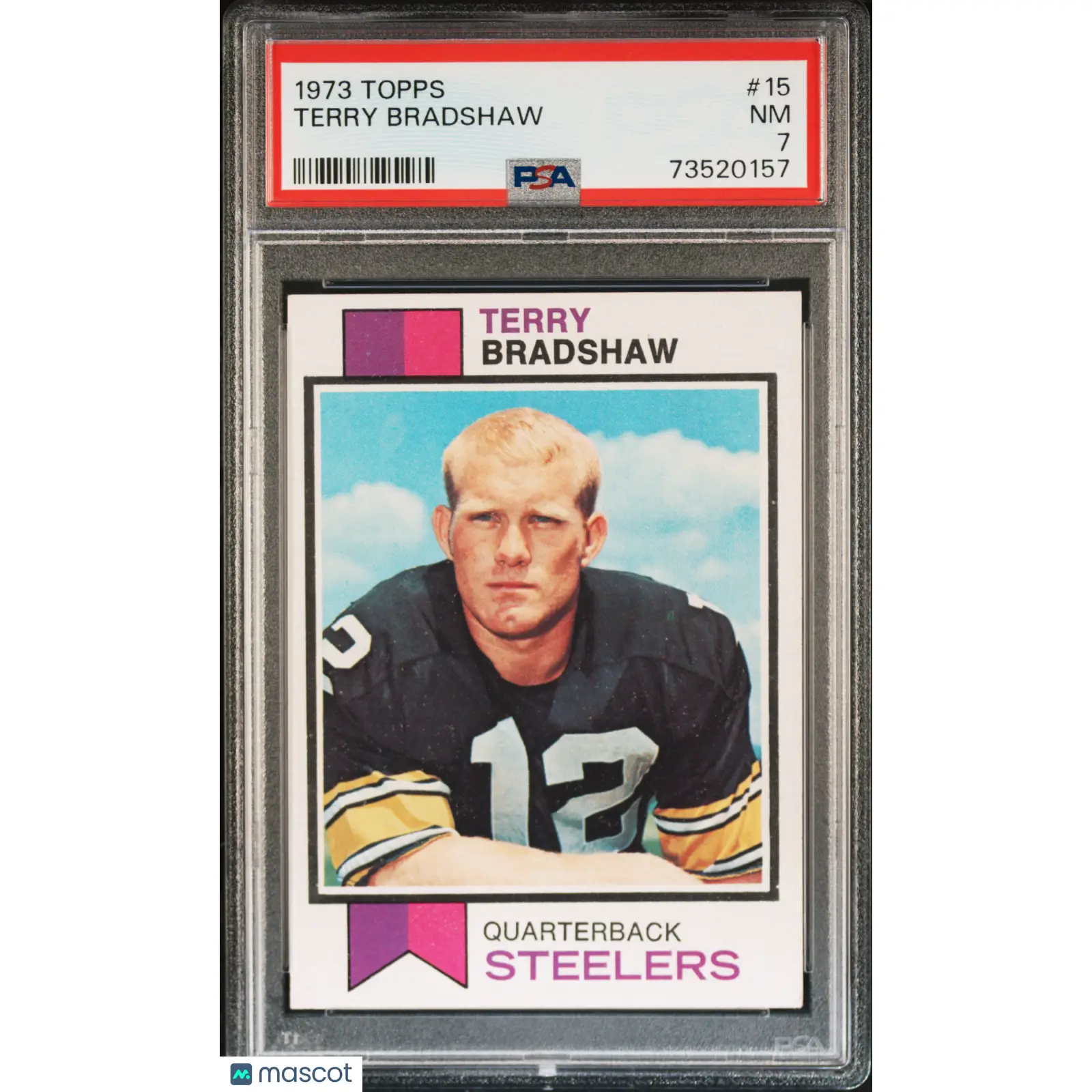 Terry Bradshaw PSA 1973 Topps Football #15 7 73520157