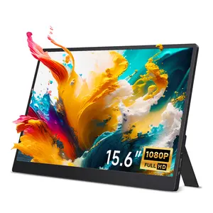 Portable Monitor 15.6inch 1080P FHD USB-C,HDMI Computer Display HDR IPS Monitor,Speakers, for Laptop PC MAC Phone PS4 Xbox Switch TVBOX