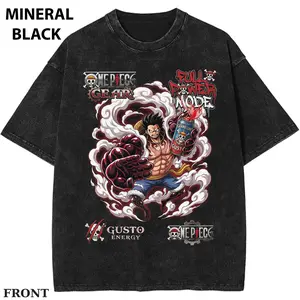 1 Piece Lucy x Gusto T-shirt, Anime 1 Piece Shirt, Anime Fighter Graphic Tee, Power Energy Shirt, Hype Anime Streetwear, Gym Motivation Tee