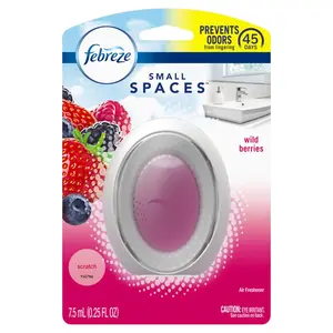 Febreze  0.25 oz Small Spaces Berry & Bramble Scent Air Freshener Liquid Pack of 6