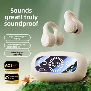 2026 New Berlin Sound Bluetooth Headphones with Ultra-Long Battery Life, Large Power, Bone Conduction, Non-In-Ear, Sports Ear Clip Stereo Bluetooth Headphones