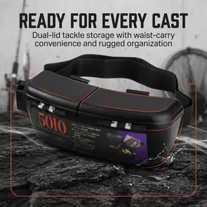 [Free shiping]Multi-functional Fishing Hook/Bait/Lures Box Waist Bag,ABS Waterproof Material,Convenient,Practical, And Easy To Clean,With Belt And Compartment,Fishing Box for Outdoor,Storage Fishing,Fishing Essentials,The Good Gift For Fishing Enthusiasts