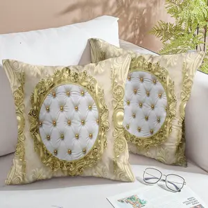 [Popular Choice]2pcs, pillow cover, pillow case, bohemian theme pillow cover, pillow towel, retro floral pattern cushion cover, suitable for living room and bedroom sofas and chairs (excluding pillow core).