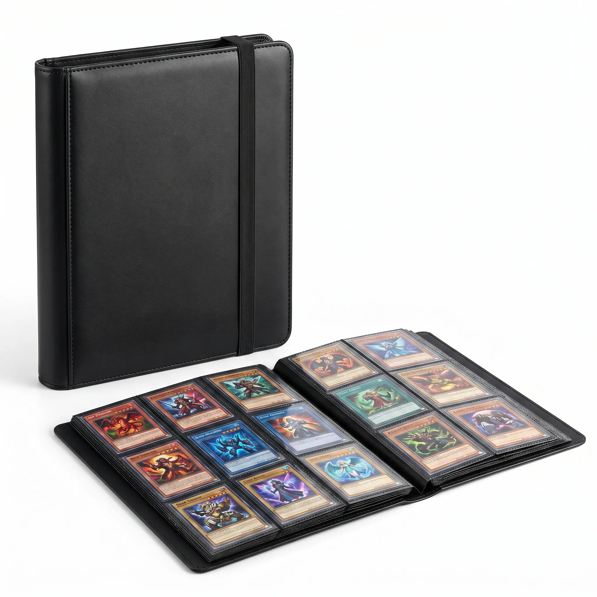 Card Binder 9 Pocket, Fabmaker 396 Pockets Trading Card Binder, Premium Collector Card Album for Standard Cards, Side Loading Card Collection Folder for Game Cards, Sport Cards, Black