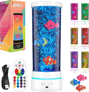 Sensory Fish Lamp with 16-Color Light Strip, Silent Operation, Soft Lighting, Remote Control - Home/Festive Party Supply, Creative Gift for Kids