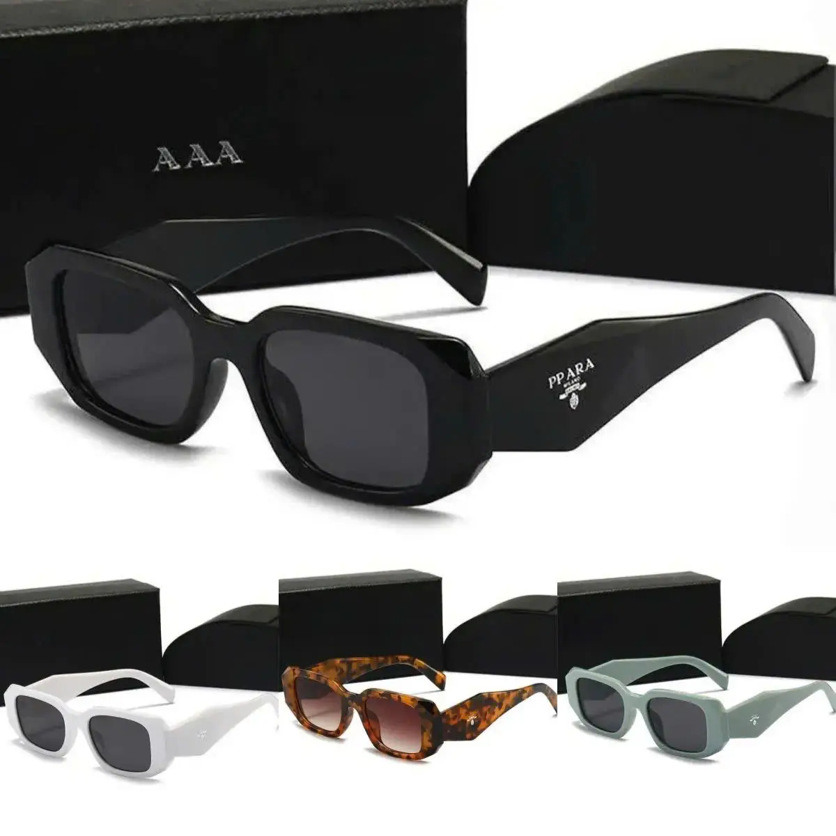 Square Frame Sunglasses Trendy Chunky Rectangle UV400 Protection Square Frame Sunglasses for Women Men Trendy Chunky  main image 4