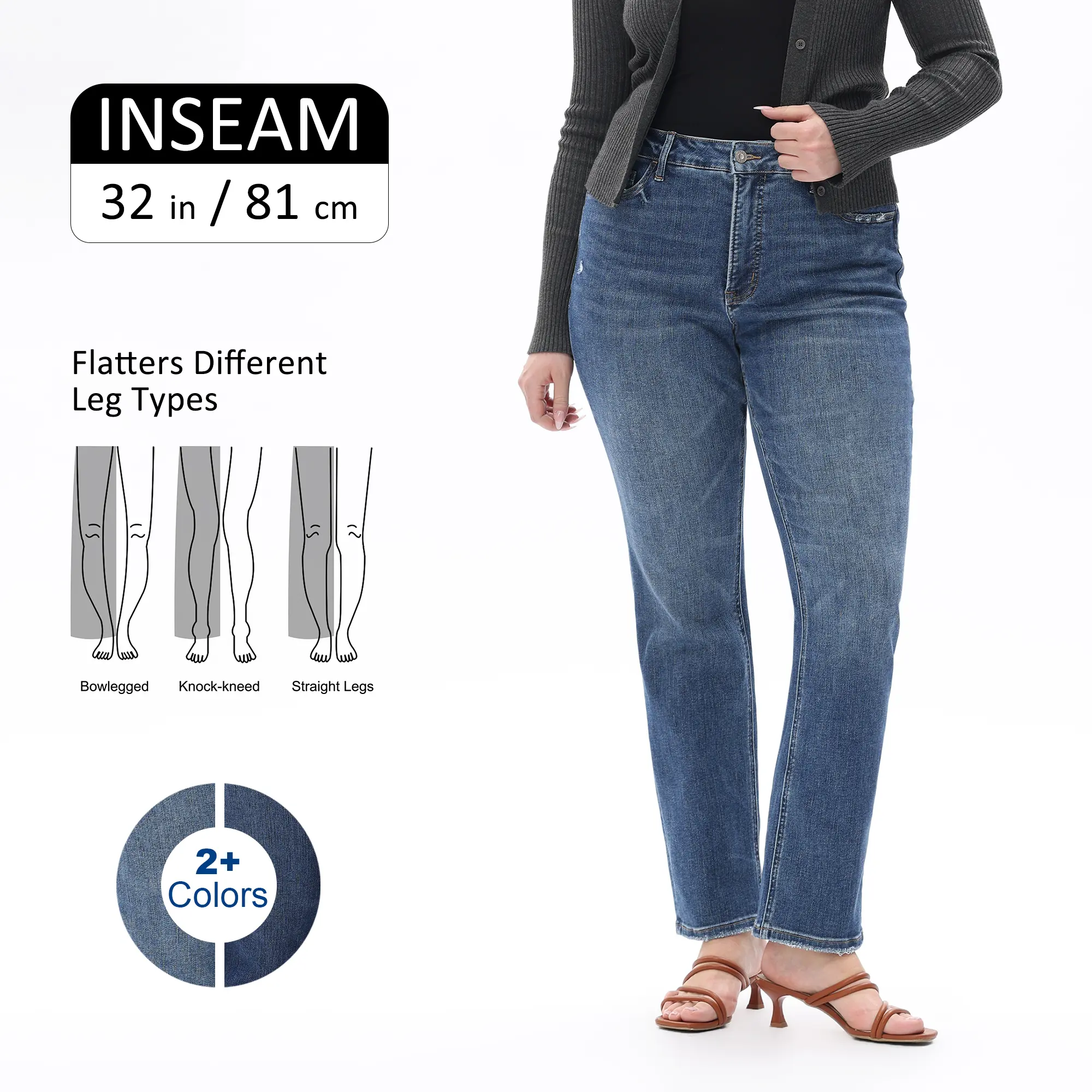 Women Mid Rise Straight Denim Jeans Dark Medium Midnight Blue Curve Hugging BBL Jeans Butt Lifting Comfort Stretch Denim Pants Plus Size Friendly Curvy Women Size 14W-24W Size Inclusive Fashion Daily Outfits #TikTokShopFinds #PlusSizeJeans Gorgeous Fabric