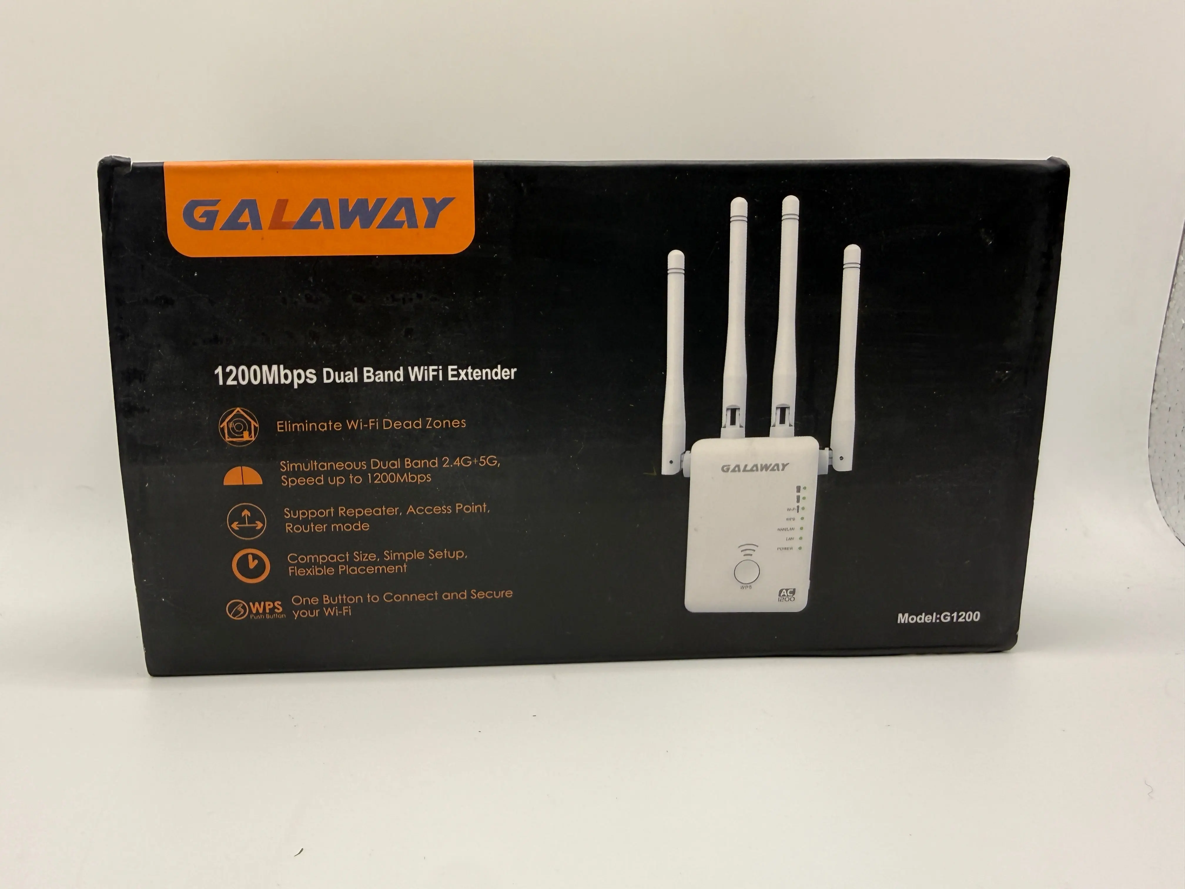 GALAWAY 1200Mbps Dual Band WiFi Extender Model G1200