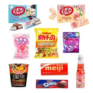 Japanese Snack Box w/ 2 Bags of KitKats, Cup Noodle, Ramune Soda, Chips, Oreos, Chocolate and Candy + More Surprise Gummies/Candies