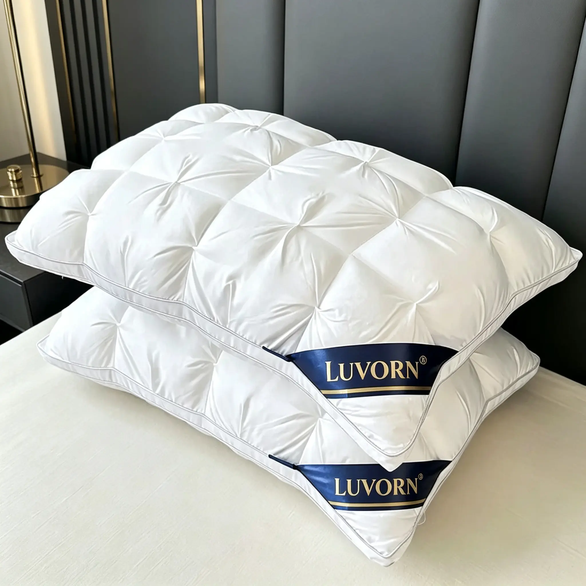 2pcs/4pcs Luxury Qualited Pillow Deep Sleep Pillow - Neck Support - Soft & Comfortable for Restful Sleep - Ideal for Home & Hotel Use  with ergonomic filling. A must-have for your bedding set.