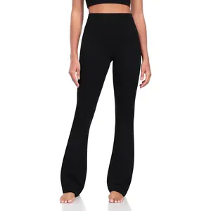 Mellow Flare Leggings 29"/30.5"/32.5"/34.5", High Waisted Tummy Control Wide Leg Bootcut Yoga Pants Lounge Soft