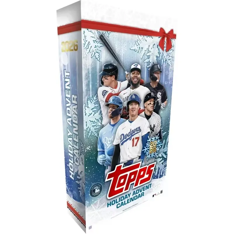Topps 2026 MLB Holiday Advent Calendar - Official Baseball Trading Card Collection Box