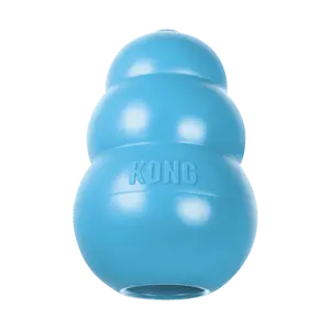 KONG - Puppy Toy Natural Teething Rubber - Fun to Chew, Chase and Fetch - Blue Stuffable For Dog Pet Supplies
