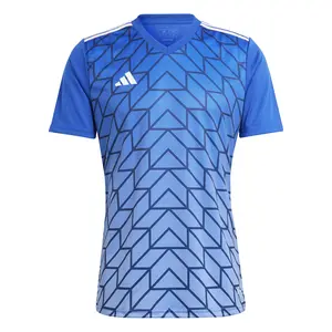 adidas Mens T Icon23 V Neck Short Sleeve Jersey Soccer Cleats  - Blue