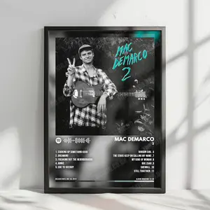 Mac DeMarco "2" Album Cover Poster - with Complete Tracklist - NO FRAME