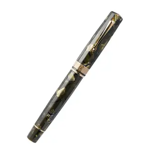 Omas Paragon Fountain Pen, Saft Green Body, Rose Gold Trim - Premium Office Writing Pen for Office Stationery Supplies, Pens