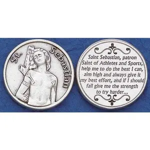 St. Sebastian Italian Pocket Token – Patron Saint of Athletes &amp; Soldiers