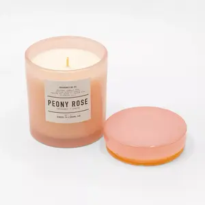 Peony Rose – Bergamot & Amber | Luxury Soy Wax Blend Candle (12oz)