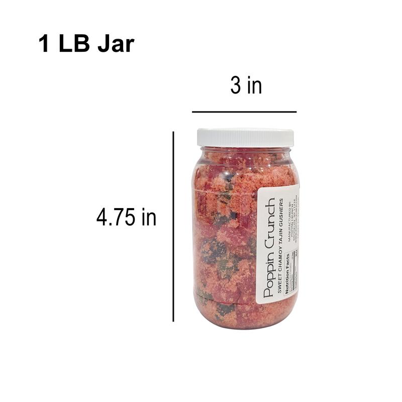 Poppin Crunch Chamoy Tajín Covered Gushers - Multiple Size Options - Choice of Sweet or Sour