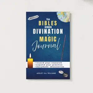 Bible Divination Journal, Bible Magic Journal, The Bible's Hidden Divination Magic Journal Large Print Edition, Word Study Notes, Bible Study Notes