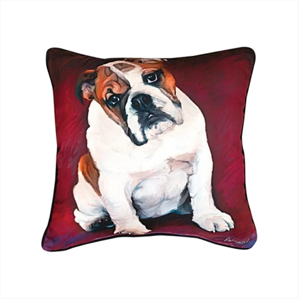 212 MAIN Paws And Whiskers Printed Baby Pillow - 18x18 in, Polyester with Recycled Fiber, Jacquard Weave, Printed Art, Indoor and Outdoor Use Furniture Pillow