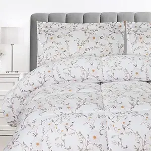 Utopia Bedding Queen Comforter Set Vintage Floral with 2 Pillow Shams, Brushed Microfiber Fabric, Soft and Comfortable, Machine Washable