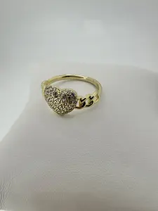 Vivandi Heart Iced Ring
