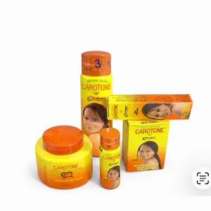 Carotone Set 5 pcs Natural Glow Clarifying Soap Brightening Soap Creme Cream for Skin Care Formula 3-1 & 3-2