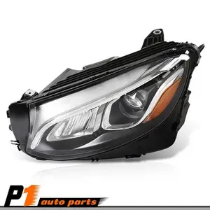 LED Headlight - No AFS  Reuses Module  Single Unit - Left Driver Side Fit For 2016-2019 Mercedes Benz GLC